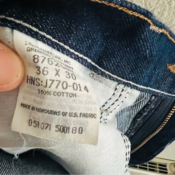 RUSTLER Men’s Blue Straight Legged Jeans Size 36 x 30 - Picture 6 of 6